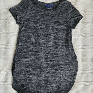 Apt. 9 Charcoal Heathered Short Sleeve Top